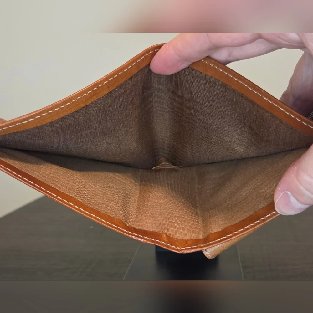 Celine Macadam Canvas Bi-Fold Wallet Brown Tan Vintage Entrupy COA - Picture 11 of 11